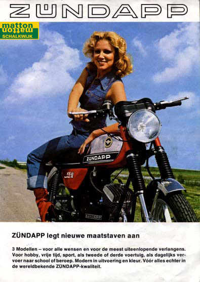 6860117 Modeloverzicht van Zundapp van het jaar 1977