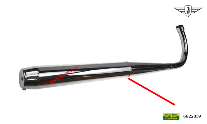 6822859 Fluisteruitlaat Zundapp 70mm 32/30mm