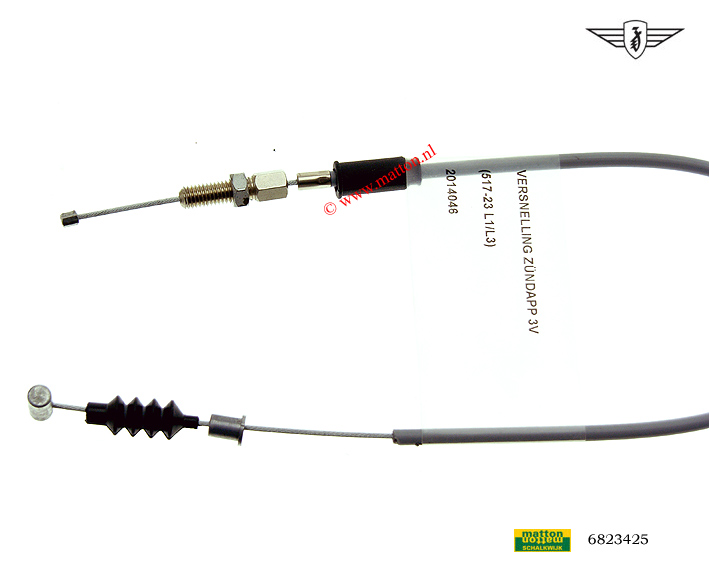 6823425 Versnellingskabel Zundapp grijs voor 517-23 L1/L3