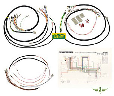 6834058 Wiring harness Zundapp KS80 LC