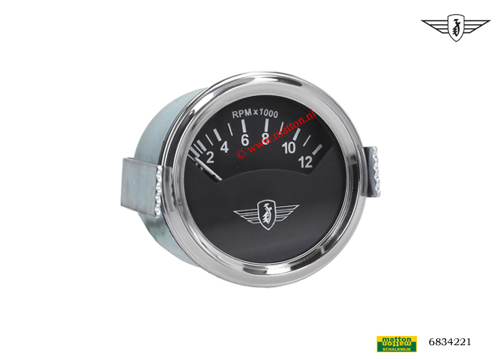 6834221 Toerenteller Zundapp 60mm type 73 met logo
