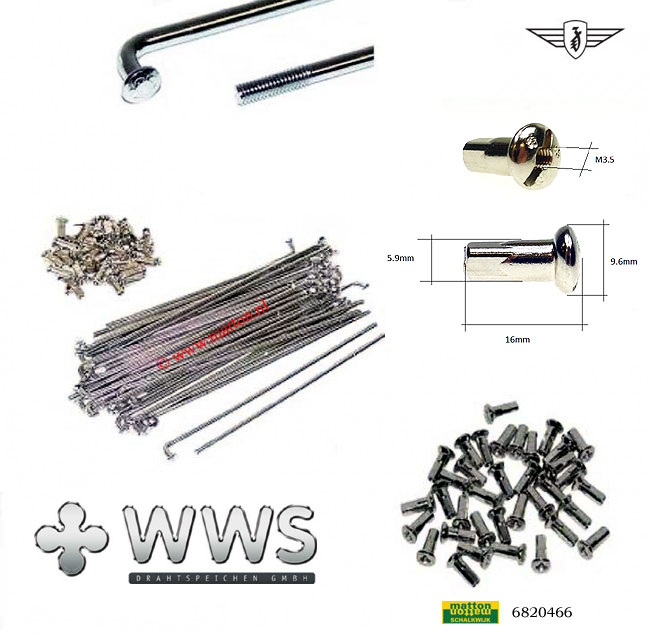 6820466 Spokeset 150mm Kleeblatt Zundapp 17" with 150mm hub 6820466 Spokeset 150mm Kleeblatt Zundapp 17" with 150mm hub