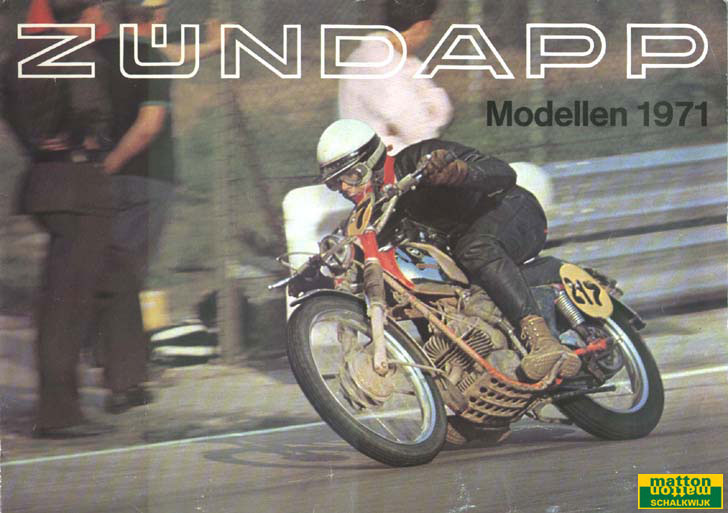 6860111 Modeloverzicht van Zundapp van het jaar 1971