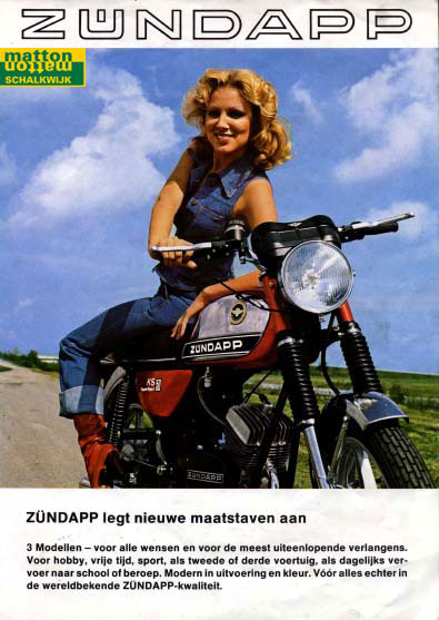 6860117 Modeloverzicht van Zundapp van het jaar 1977 6860117 Modeloverzicht van Zundapp van het jaar 1977