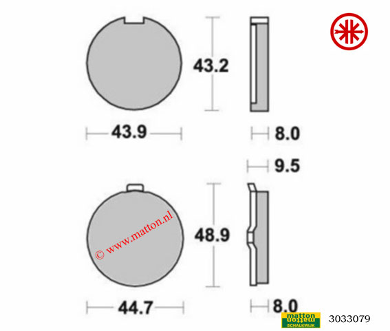 3033079 Brakepads Kreidler SBS 524HF 3033079 Brakepads Kreidler SBS 524HF