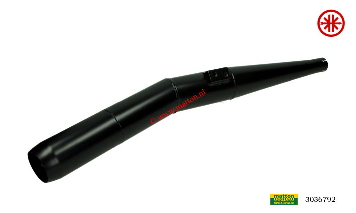 3036792 Uitlaat Kreidler Mustang 32mm model Bos met knik zwart 3036792 Uitlaat Kreidler Mustang 32mm model Bos met knik zwart