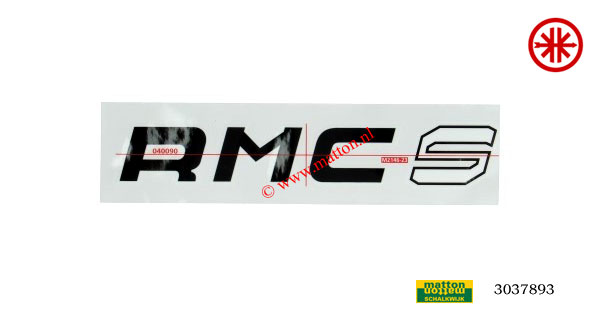 3037893 Sticker Kreidler RMC-S zwart/wit 3037893 Sticker Kreidler RMC-S zwart/wit