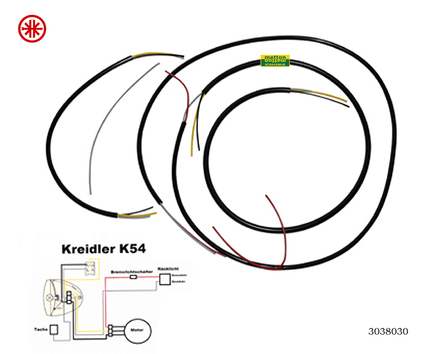 3038030 Kabelboom Kreidler ei-tank K54 3038030 Kabelboom Kreidler ei-tank K54