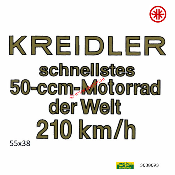 3038093 Sticker Kreidler Schnellstes 3038093 Sticker Kreidler Schnellstes