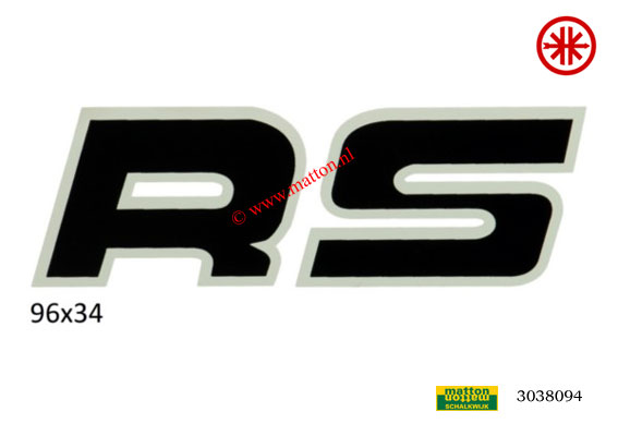 3038094 Sticker Kreidler RS zwart/wit 3038094 Sticker Kreidler RS zwart/wit