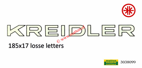 3038099 Sticker KREIDLER (woord) wit/zwart 3038099 Sticker KREIDLER (woord) wit/zwart