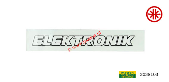 3038103 Sticker Kreidler elektronik wit/zwart 3038103 Sticker Kreidler elektronik wit/zwart