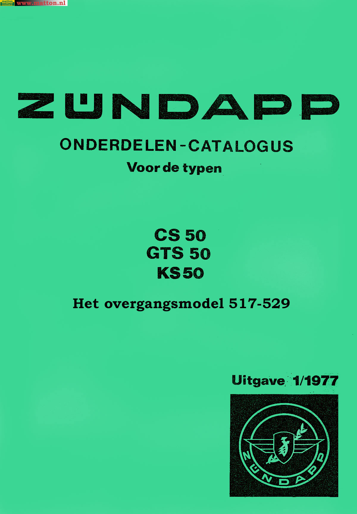 6860270 Ersatzteile Katalog Zundapp 517-529