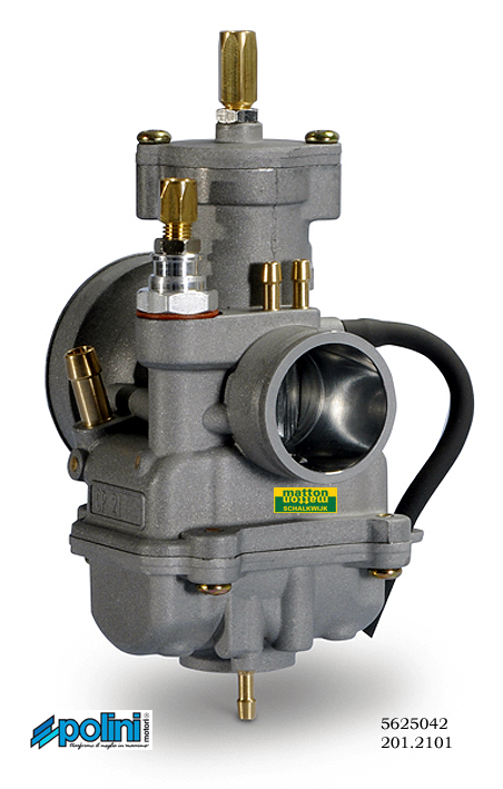 5625042 Carburateurkit Polini 21mm kabelchoke 5625042 Carburateurkit Polini 21mm kabelchoke