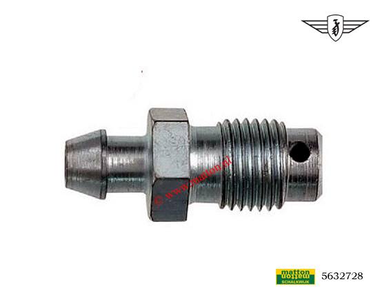 5632728 Remklauw ontluchtingsnippel Zundapp/Kreidler model Grime 5632728 Remklauw ontluchtingsnippel Zundapp/Kreidler model Grime