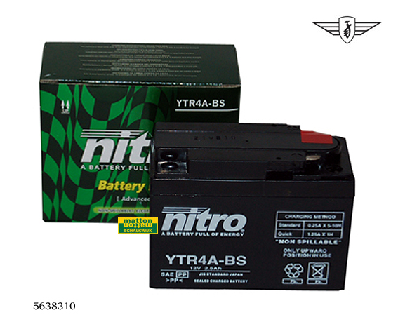 5638310 Accu Nitro gel YTR4A-BS 2,3 Amp 5638310 Accu Nitro gel YTR4A-BS 2,3 Amp