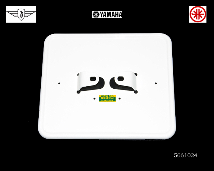 5661024 Number plate bracket horizontal white