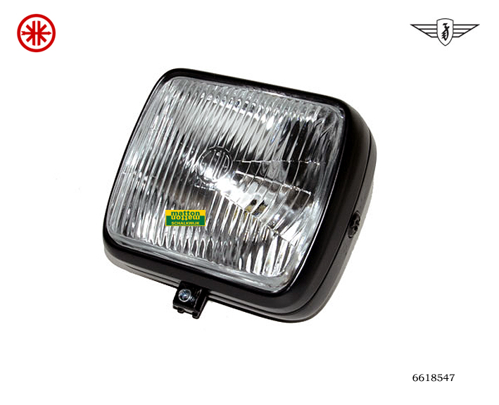6618547 Koplamp zwart vierkant 6618547 Koplamp zwart vierkant