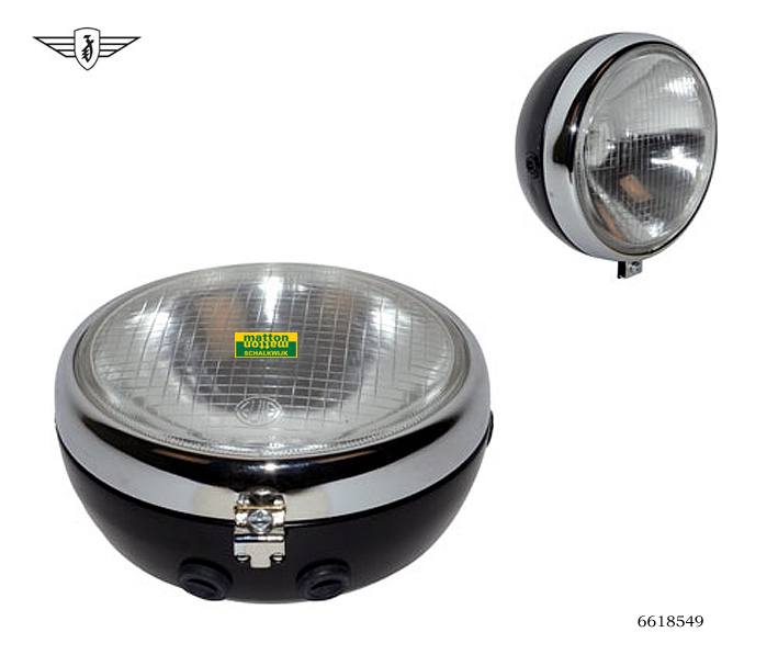 6618549 Koplamp rond 17cm Zundapp 6618549 Koplamp rond 17cm Zundapp
