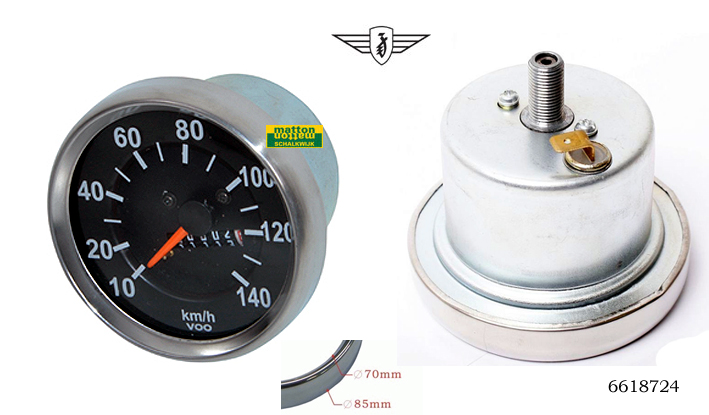 6618724 Tellerklok 85mm tot 140km zundapp/Kreidler 6618724 Tellerklok 85mm tot 140km zundapp/Kreidler