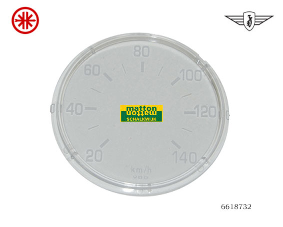 6618732 Speedometerlens 140km VDO 80mm Zundapp/Kreidler 6618732 Speedometerlens 140km VDO 80mm Zundapp/Kreidler