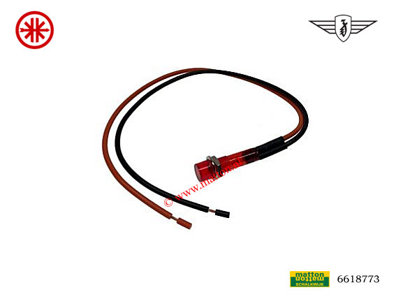 6618773 Cockpit controle lamp rood 12V 27x8mm 6618773 Cockpit controle lamp rood 12V 27x8mm