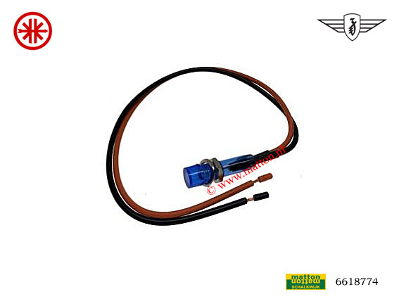 6618774 Cockpit controle lamp blauw 12V 27x8mm 6618774 Cockpit controle lamp blauw 12V 27x8mm