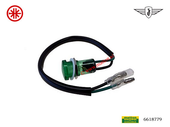 6618779 Cockpit controle lamp groen 12V 30x18mm 6618779 Cockpit controle lamp groen 12V 30x18mm
