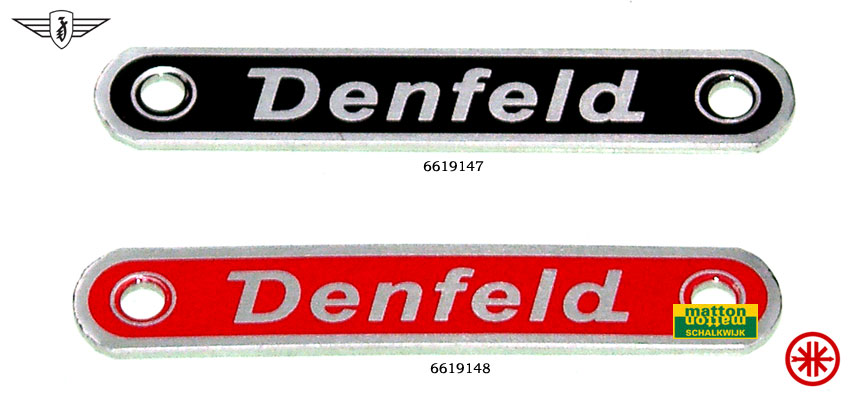 6619147 Embleem Denfeld zwart