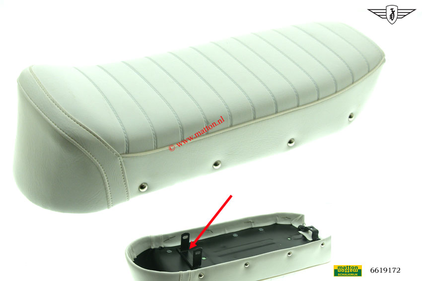 6619172 Buddy seat Denfeld wit Zundapp nieuw model