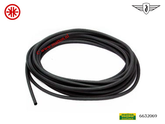 6632069 Benzineslang 5x8mm zwart rubber per 50cm