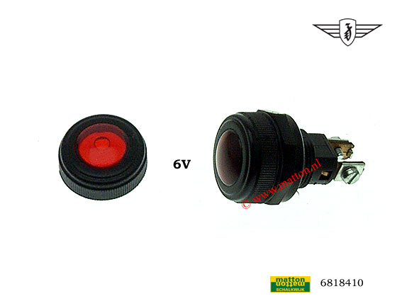 6818410 Controlelamp 6V waterkoeling Zundapp