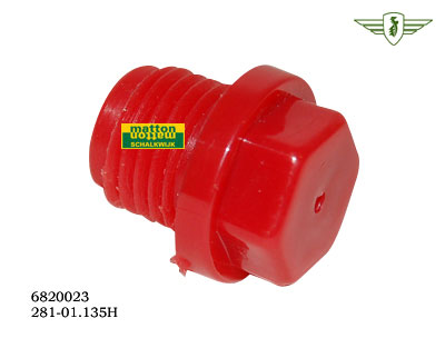 6820023 3914 Oilfiller screw Zundapp red