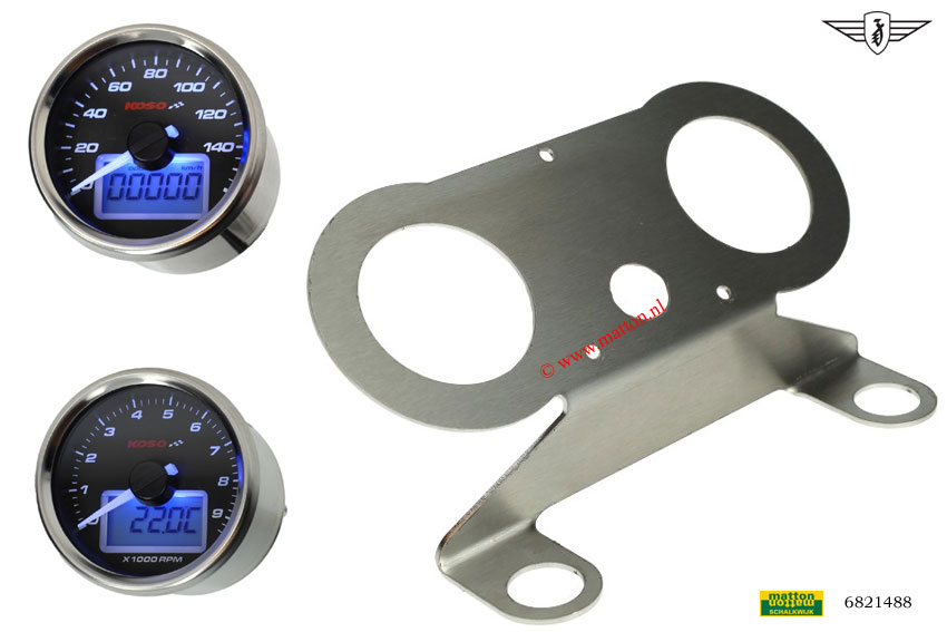 6821488 Complete digitale Koso set met plaat