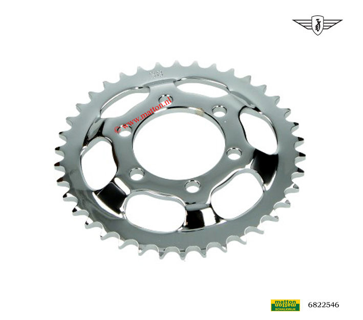 6822546 Chain wheel 38 teeth 1/4 420 Zundapp chrome 6822546 Chain wheel 38 teeth 1/4 420 Zundapp chrome