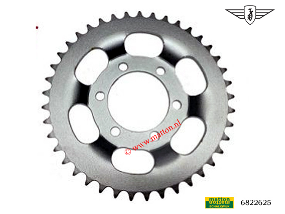 6822625 Achterkettingwiel 41 tands 3/16 Zundapp Sprinter 6822625 Achterkettingwiel 41 tands 3/16 Zundapp Sprinter