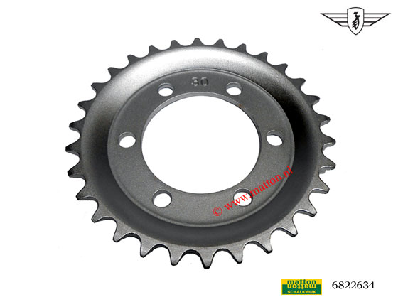 6822634 Achtertandwiel 30tds Zundapp Roller R50/RS50 6822634 Achtertandwiel 30tds Zundapp Roller R50/RS50