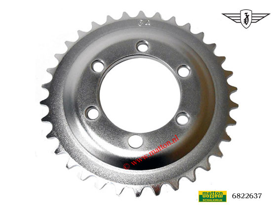 6822637 Achtertandwiel 34tds Zundapp Roller R50/RS50