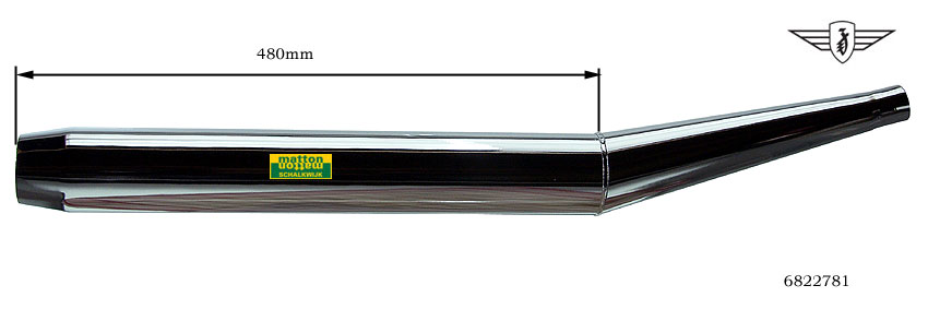 6822781 Uitlaat 30mm knik Zundapp blokfluit 6822781 Uitlaat 30mm knik Zundapp blokfluit