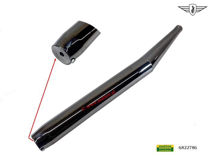 6822786 Uitlaat 32mm knik Zundapp fluister 6822786 Uitlaat 32mm knik Zundapp fluister