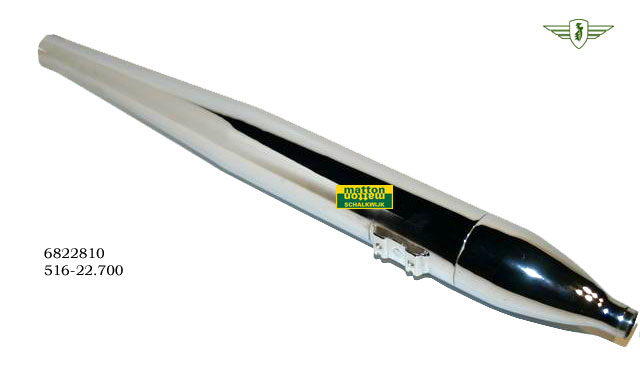 6822810 Muffler Zundapp 70mm connection 32mm 6822810 Muffler Zundapp 70mm connection 32mm