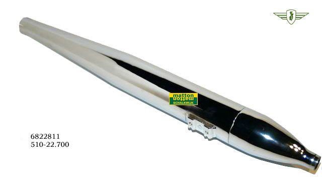 6822811 Muffler Zundapp 70mm connection 30mm