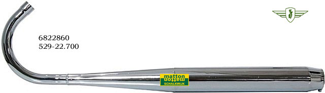 6822860 Muffler Zundapp 32/32mm WC 6822860 Muffler Zundapp 32/32mm WC