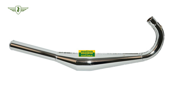 6822875 Expansie uitlaat Zundapp met bocht 36mm chroom