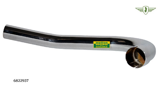 6822937 6808 Uitlaatbocht Zundapp 36/32mm 2 knikken