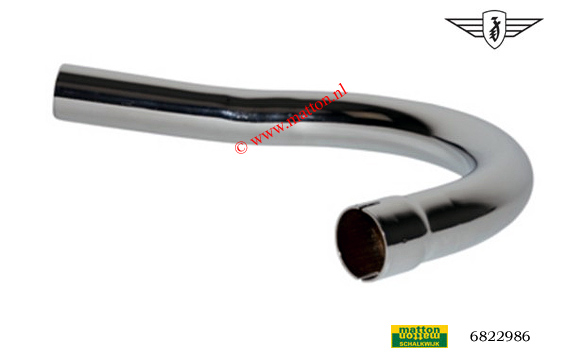 6822986 6408 Uitlaatbocht Zundapp 32/32mm 1 knik 6822986 6408 Uitlaatbocht Zundapp 32/32mm 1 knik