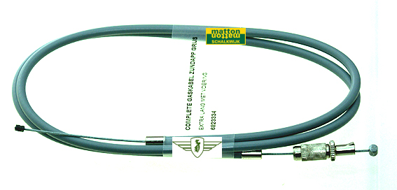 6823334 Gaskabel Zundapp grijs + 15cm