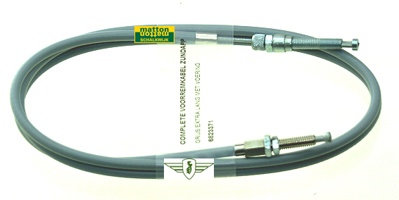 6823371 Voorremkabel Zundapp grijs +15cm