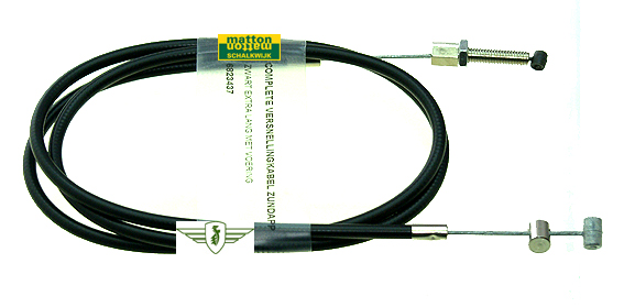 6823437 Versnellingskabel Zundapp zwart +15cm