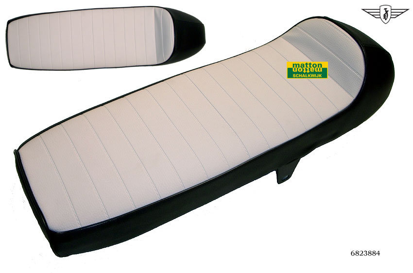 6823884 Buddy seat Zundapp Sport zwart/wit 6823884 Buddy seat Zundapp Sport zwart/wit